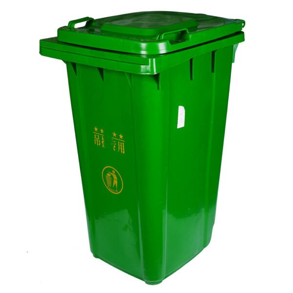 Industrial Mobile Plastic Garbage Bins Outdoor Use with Wheels 100L120L 240L Capacity - Image 3